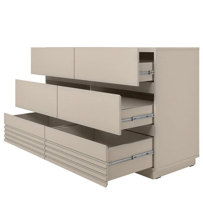 Cômoda 6 Gavetas 135cm Off White Samambaia